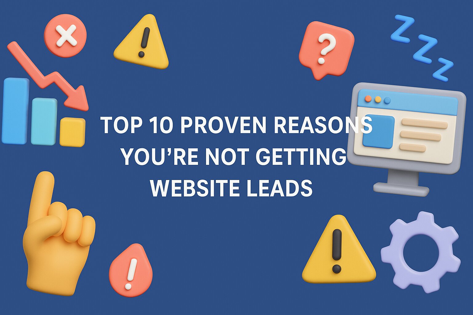 Top 10 Proven Reasons You’re Not Getting Website Leads Top 10 Proven Reasons You’re Not Getting Website Leads